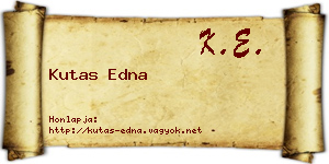 Kutas Edna névjegykártya